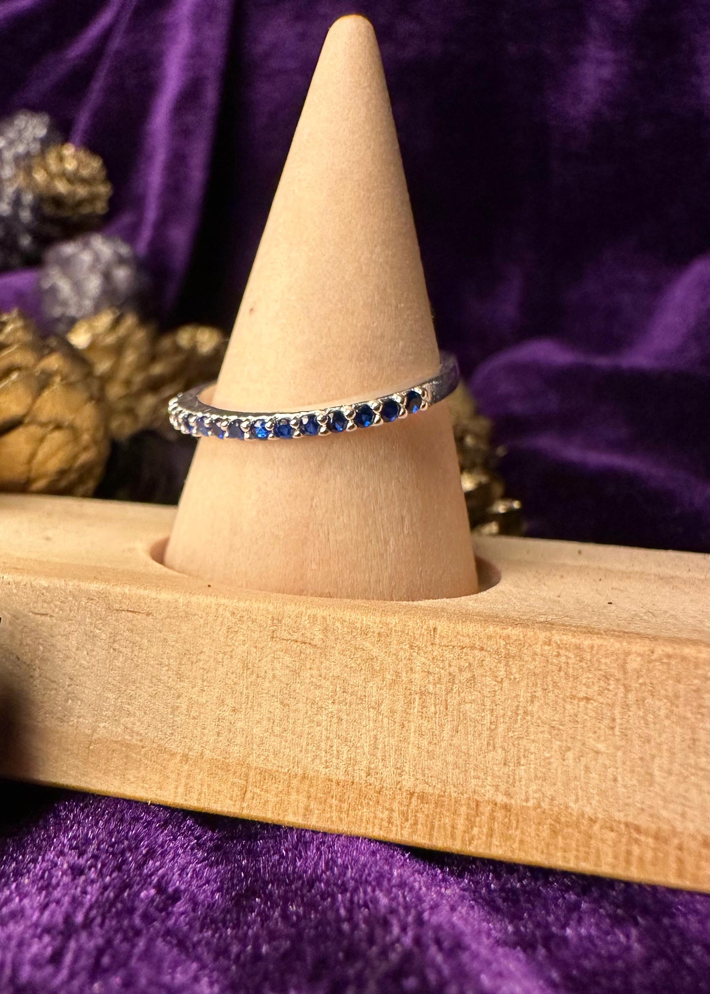 Silver Azul With Zirconium Stones Ring