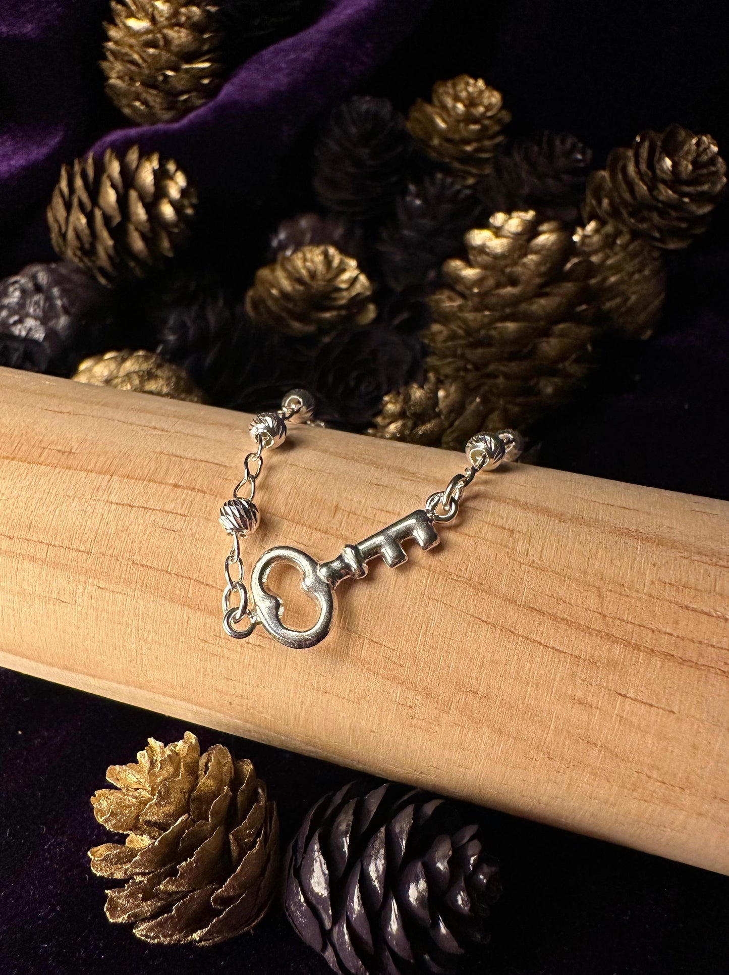 Silver Secret Key Bracelet