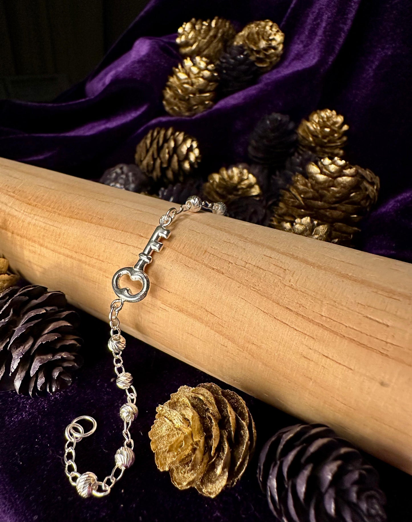 Silver Secret Key Bracelet