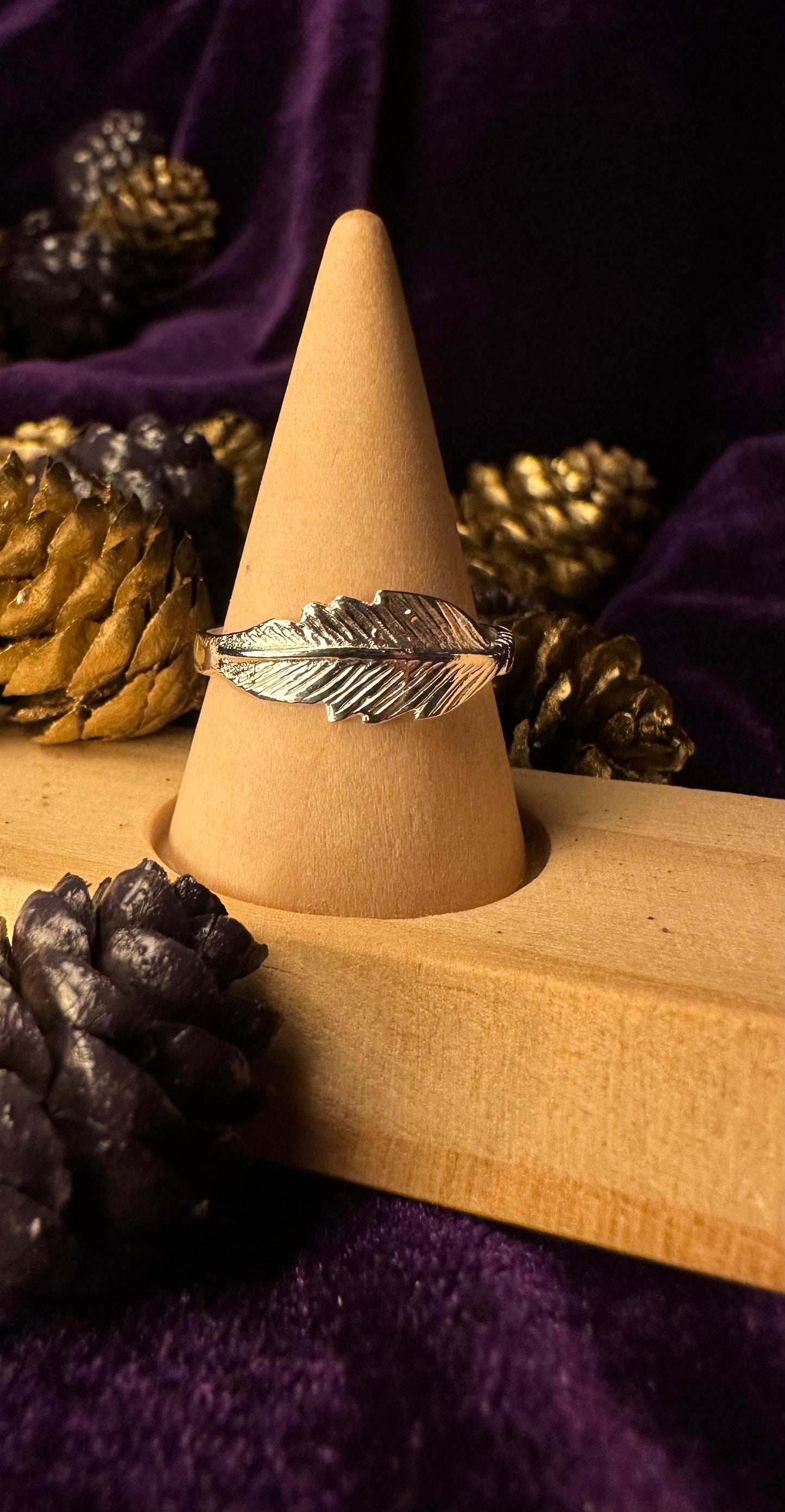 Silver Feather Ring