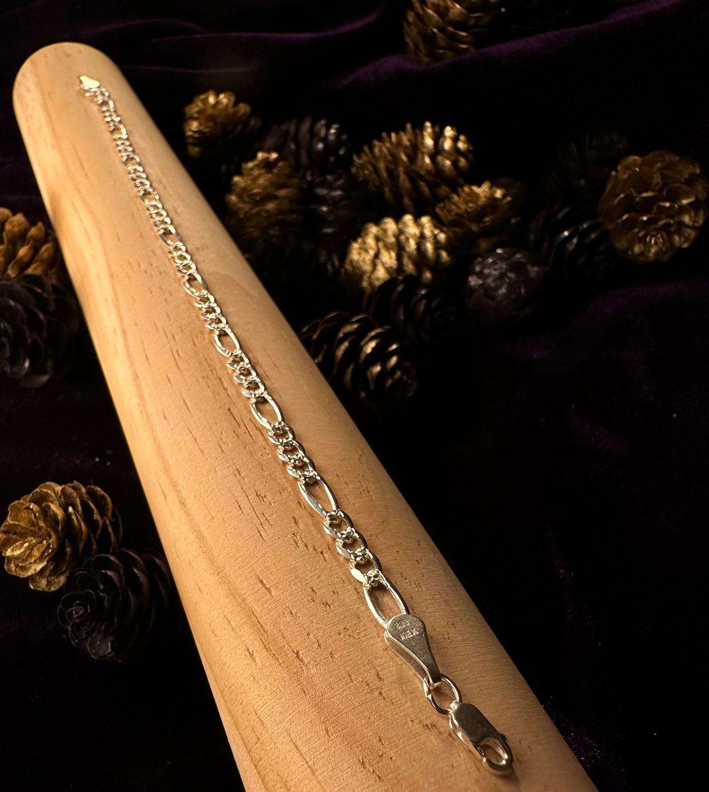 Silver Vintage & Diamond Bracelet