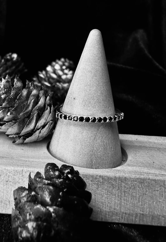 Silver Azul With Zirconium Stones Ring