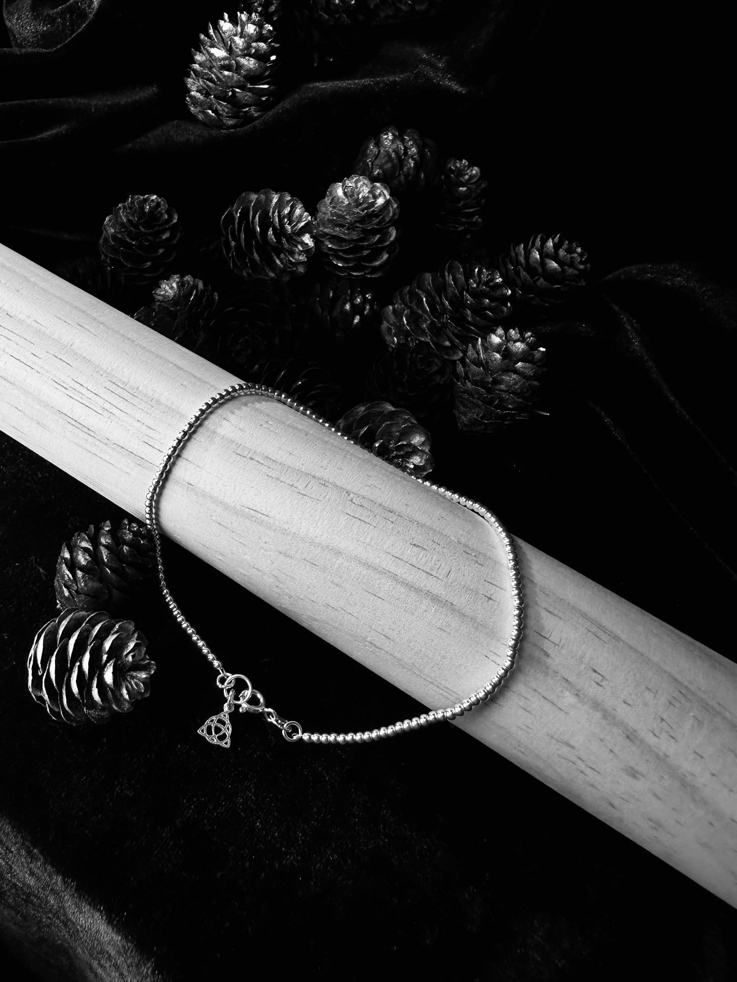 Silver Beads Anklet