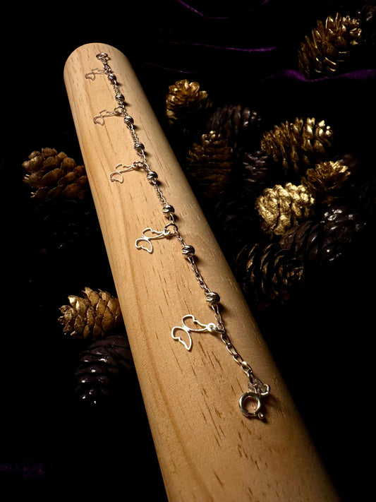 Silver Butterflies Bracelet