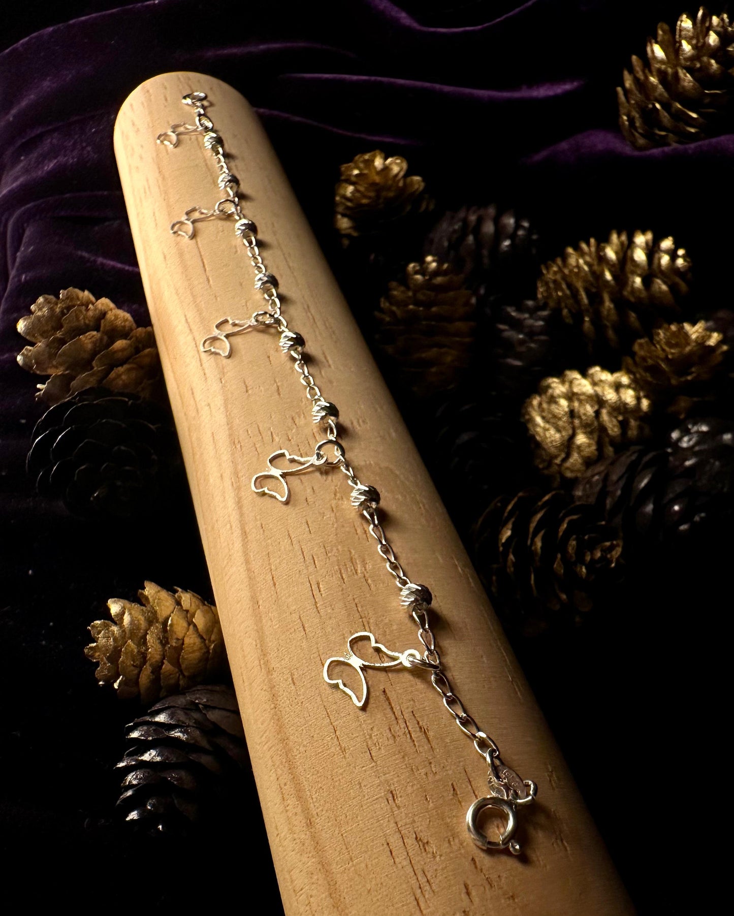 Silver Butterflies Bracelet