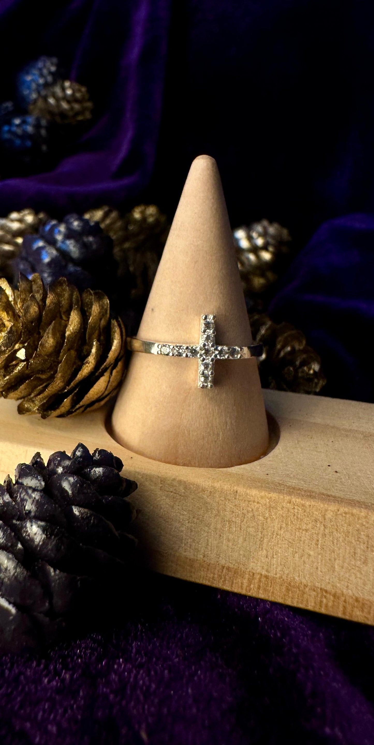 Silver Cross Ring