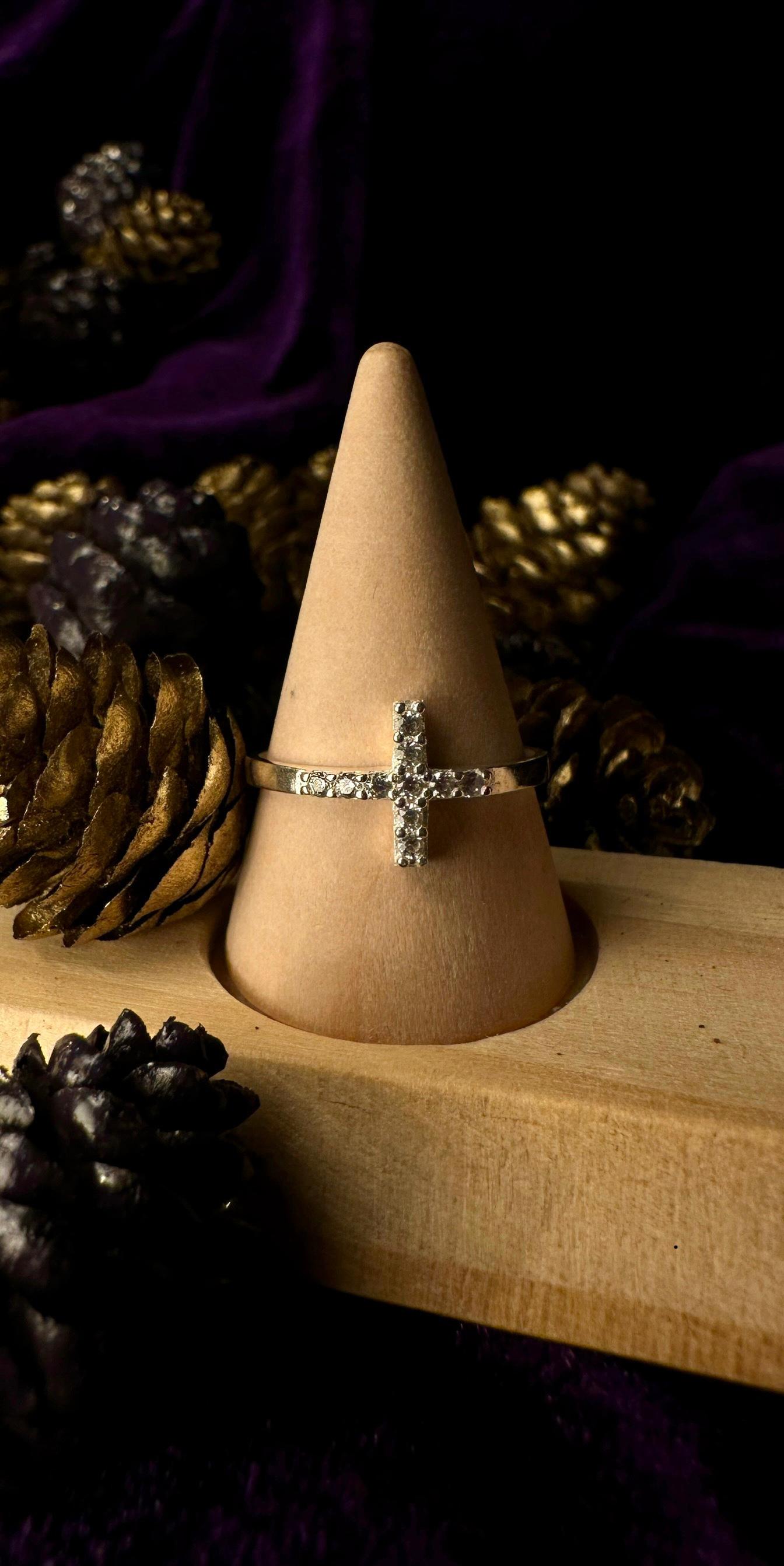 Silver Cross Ring