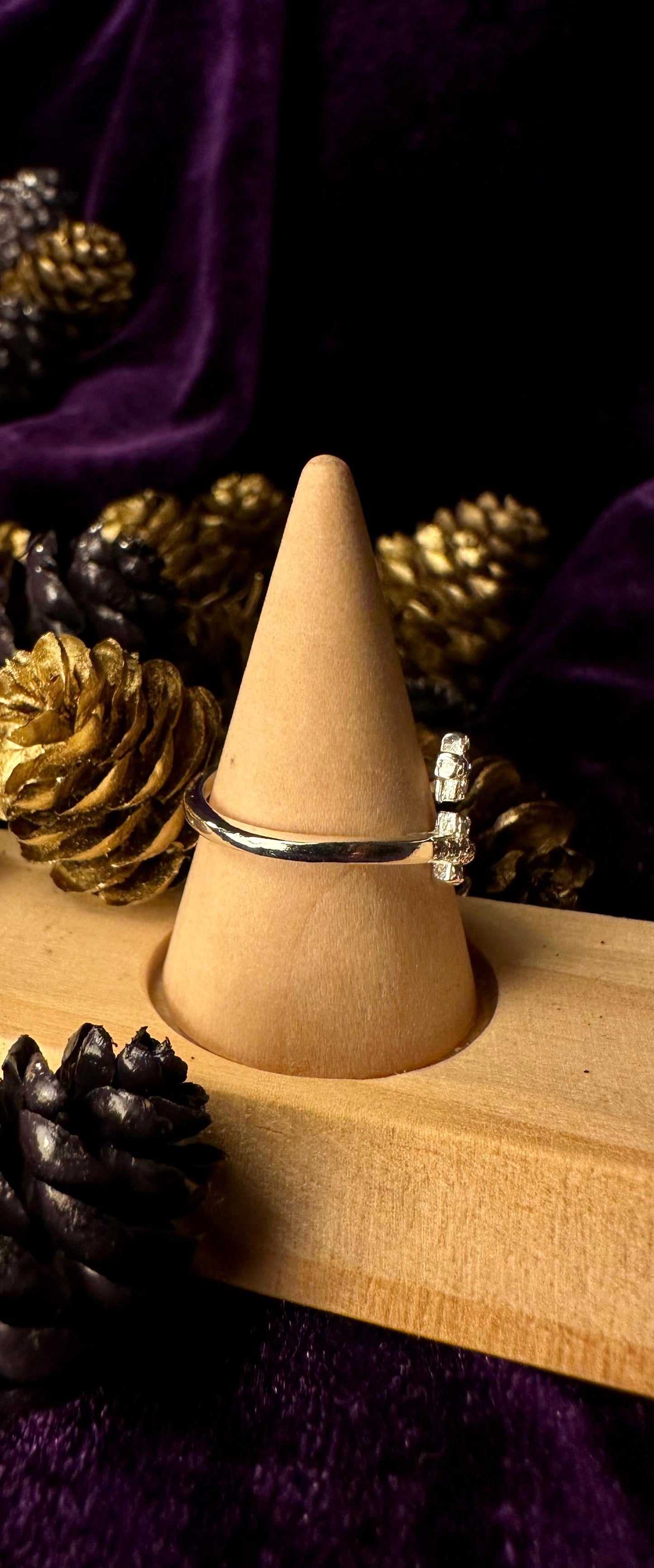Silver Double Cross Ring