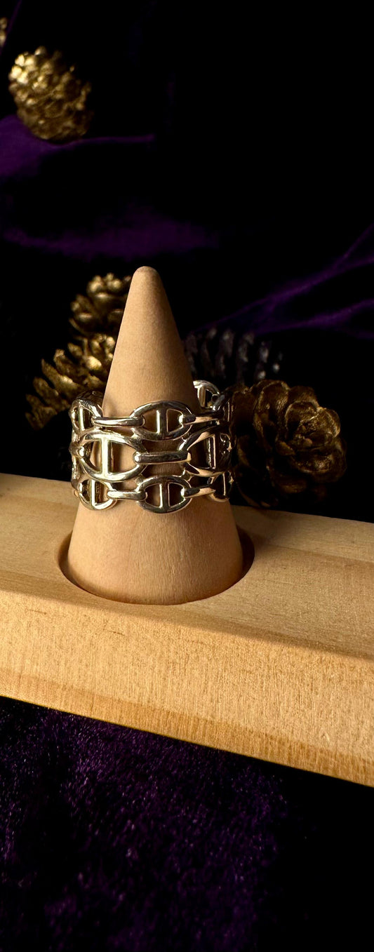 Silver Big Habibi Ring