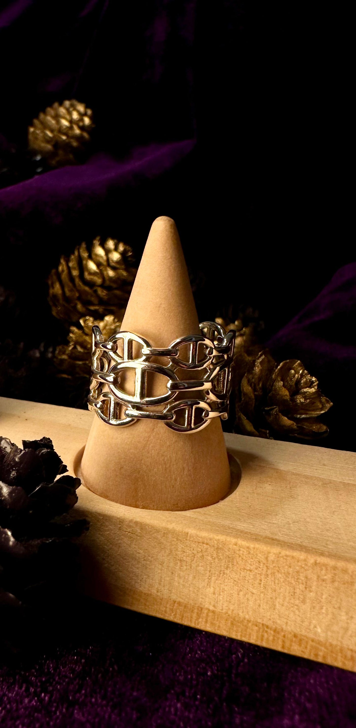 Silver Big Habibi Ring