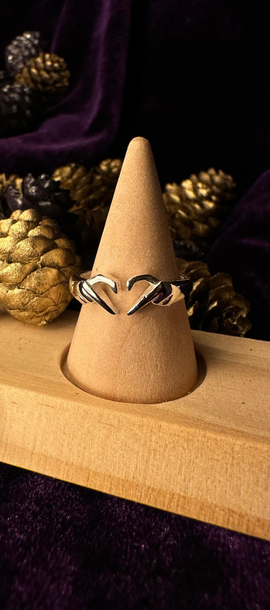 Silver I Love You Ring