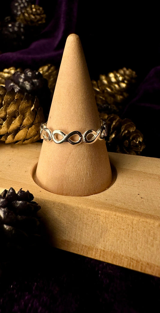 Silver Infinity Love Ring
