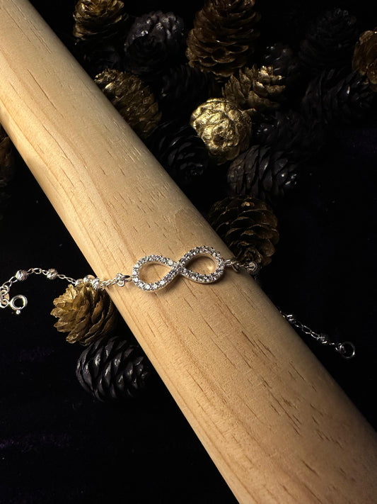 Silver Infinity Love Bracelet