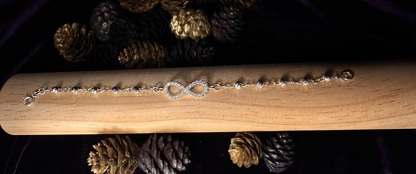 Silver Infinity Love Bracelet