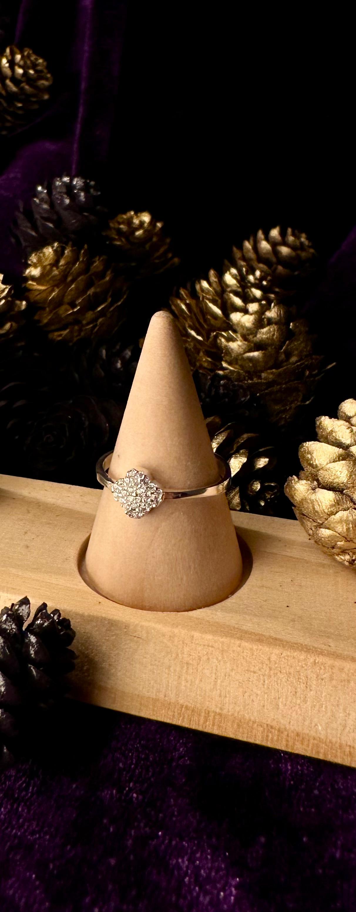 Silver Lotus Flower Ring