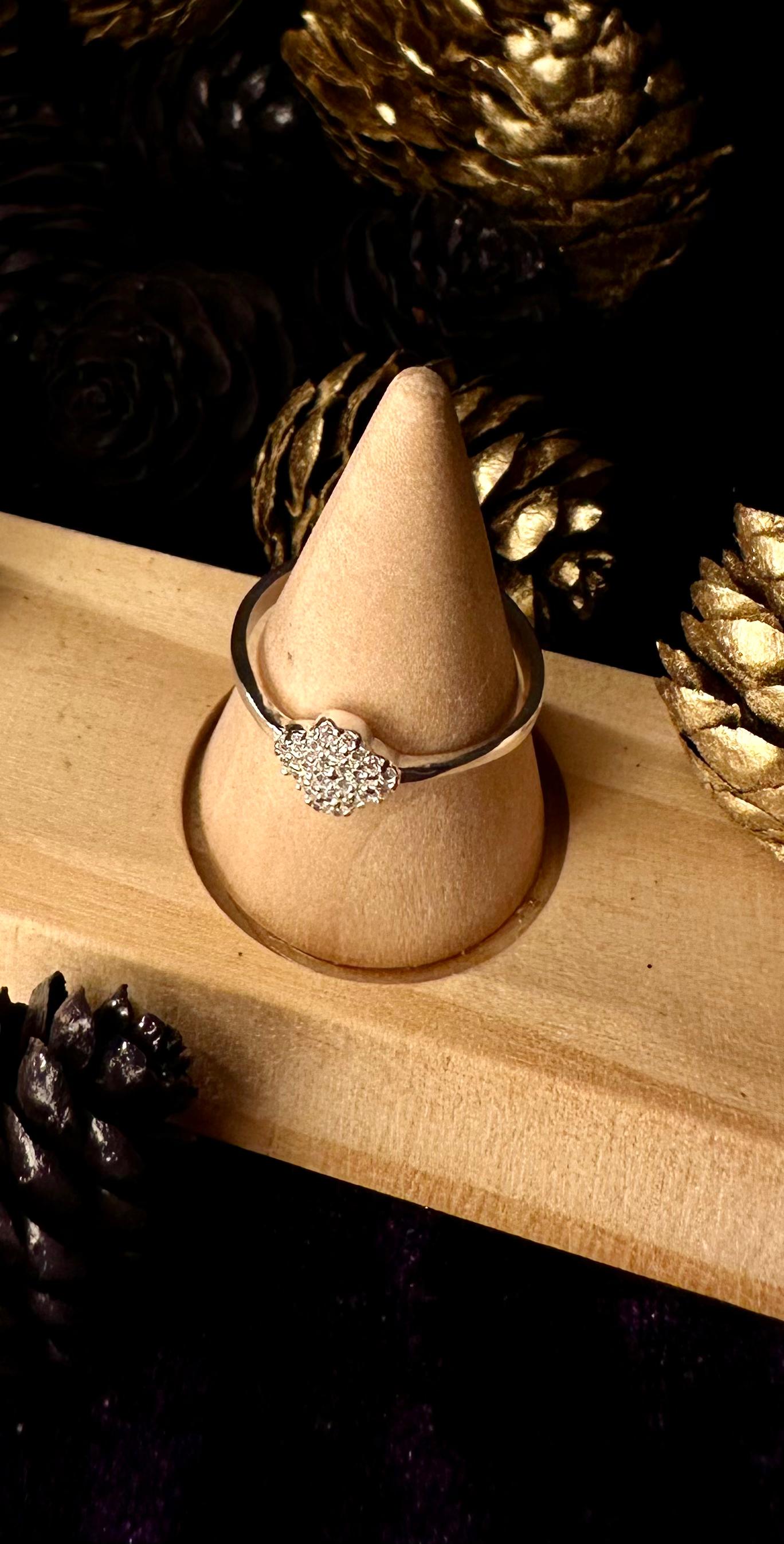 Silver Lotus Flower Ring