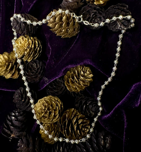 Silver Beads Necklace