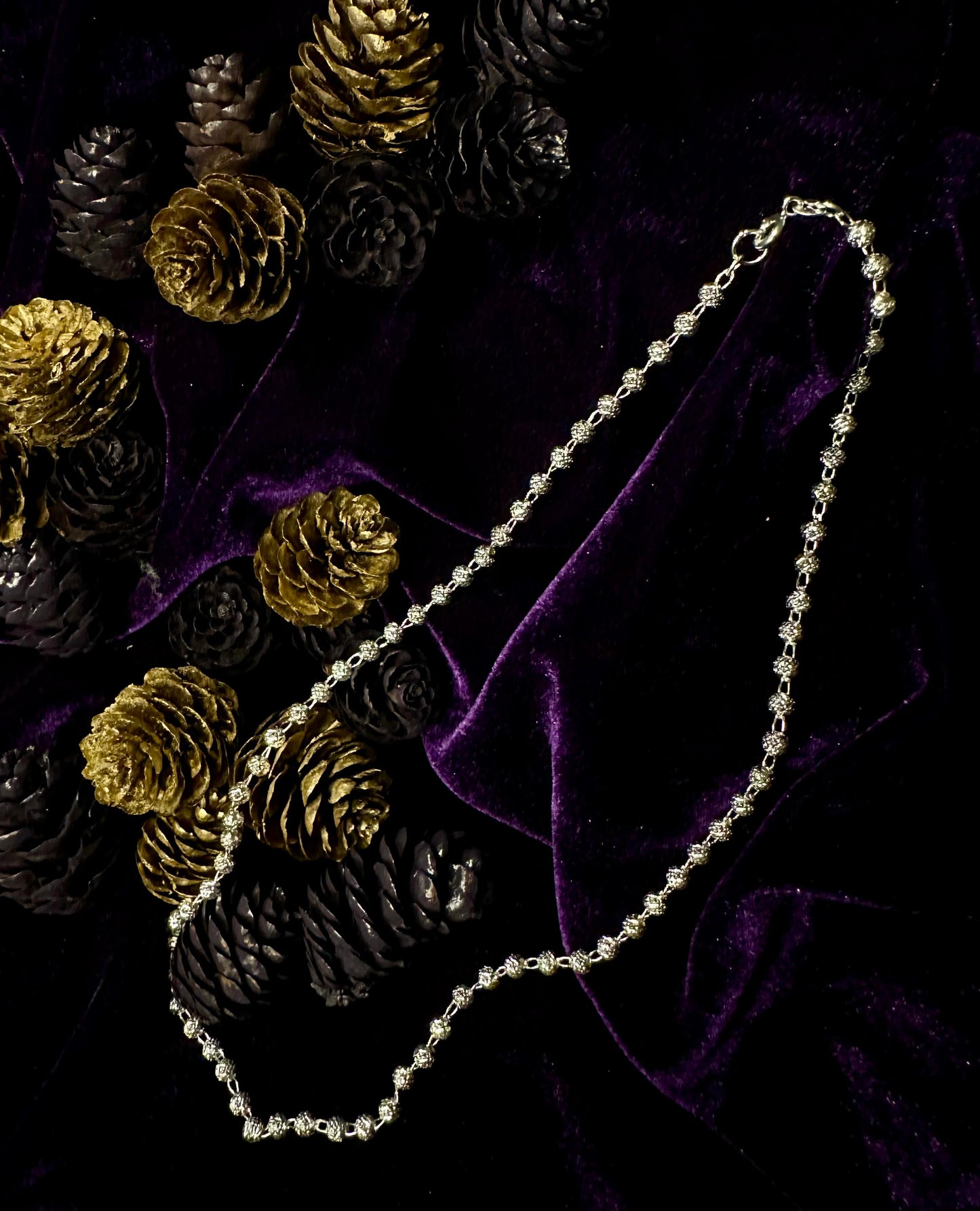 Silver Beads Necklace