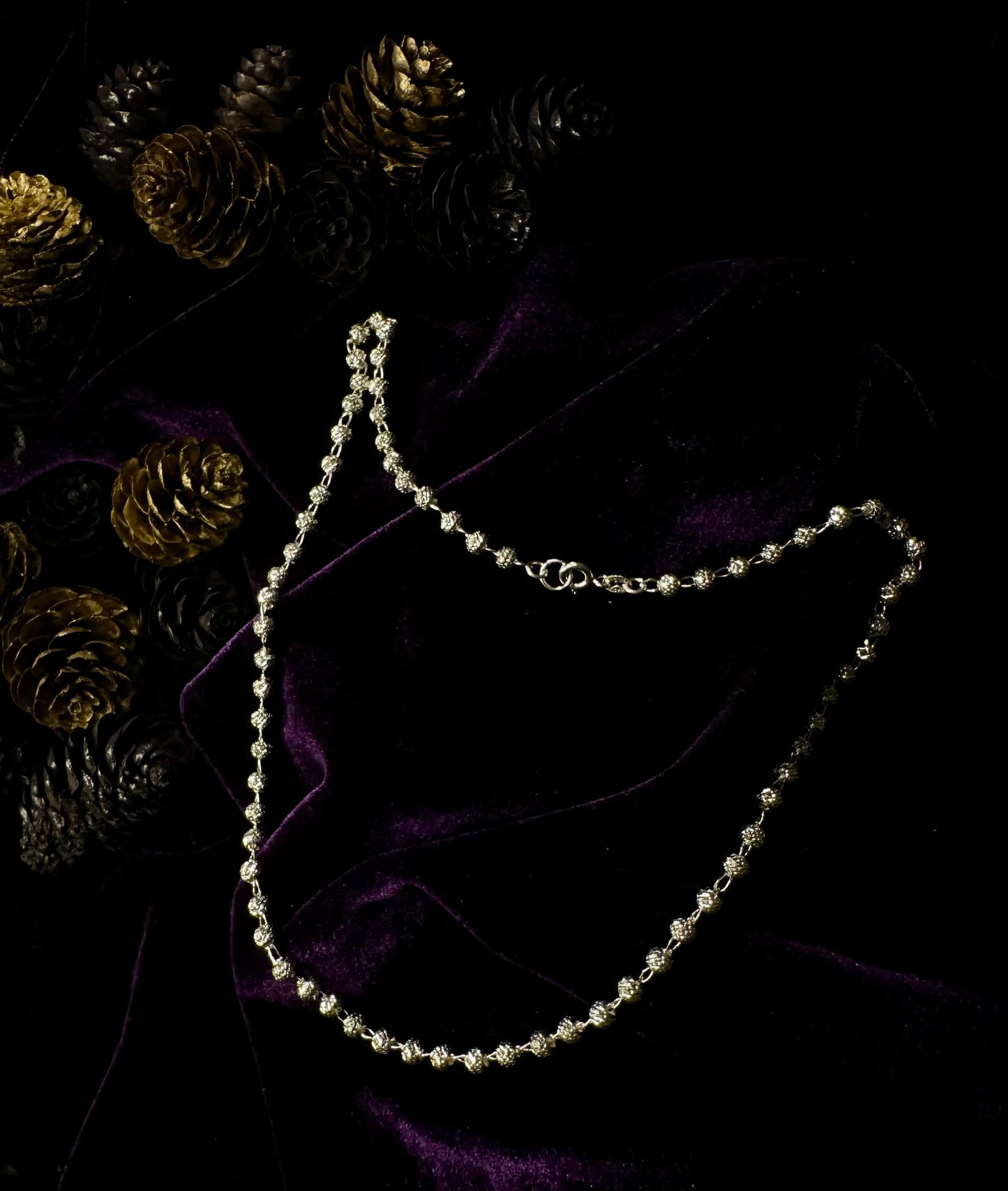 Silver Beads Necklace