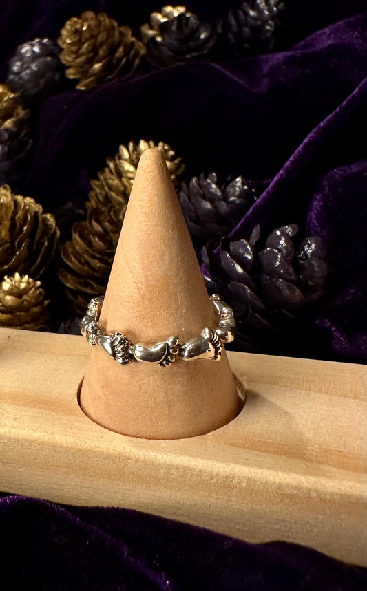 Ring Silver Baby Feet