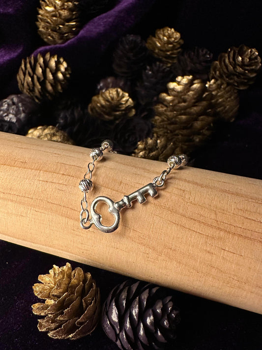 Silver Secret Key Bracelet