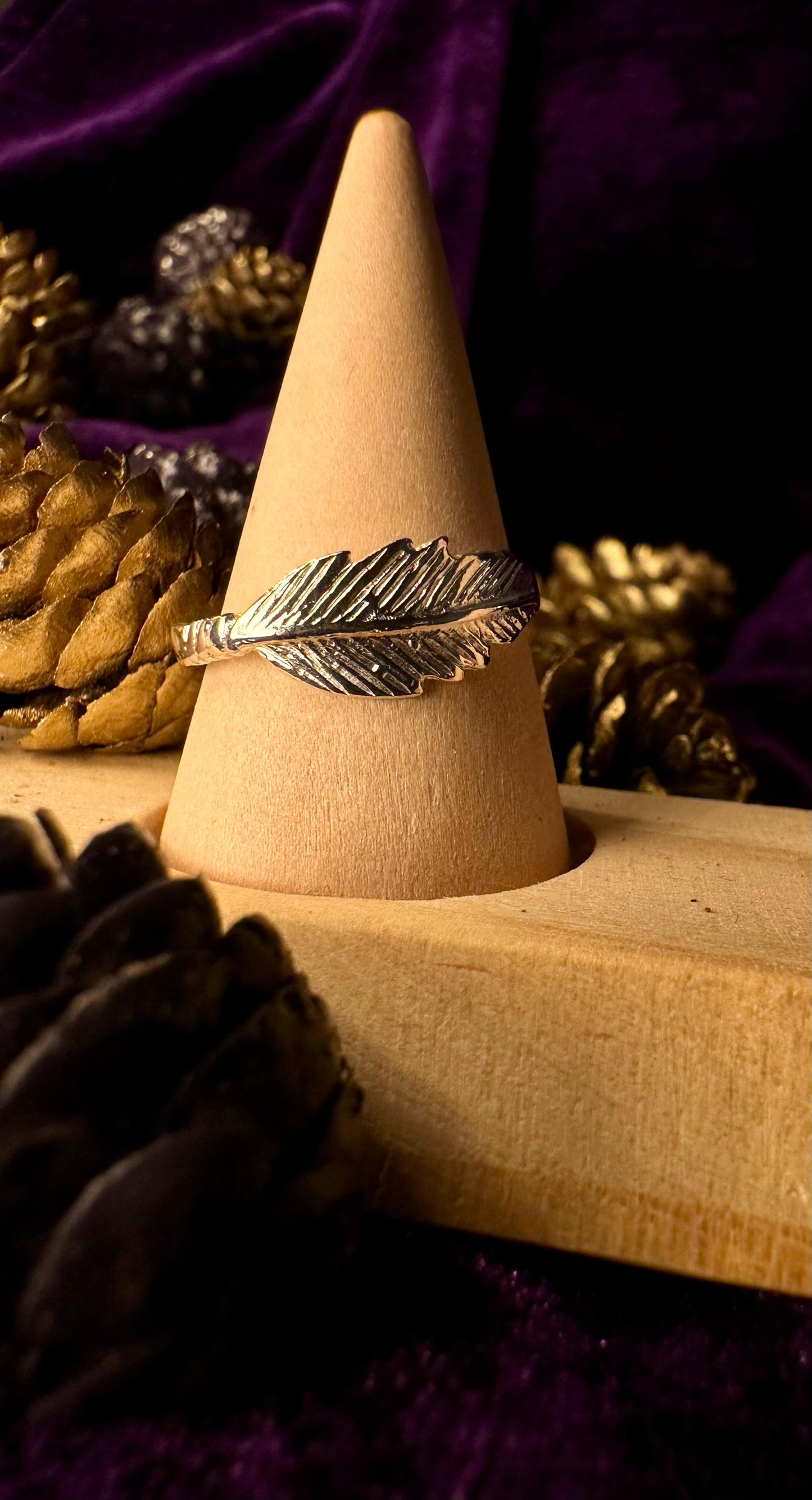 Silver Feather Ring