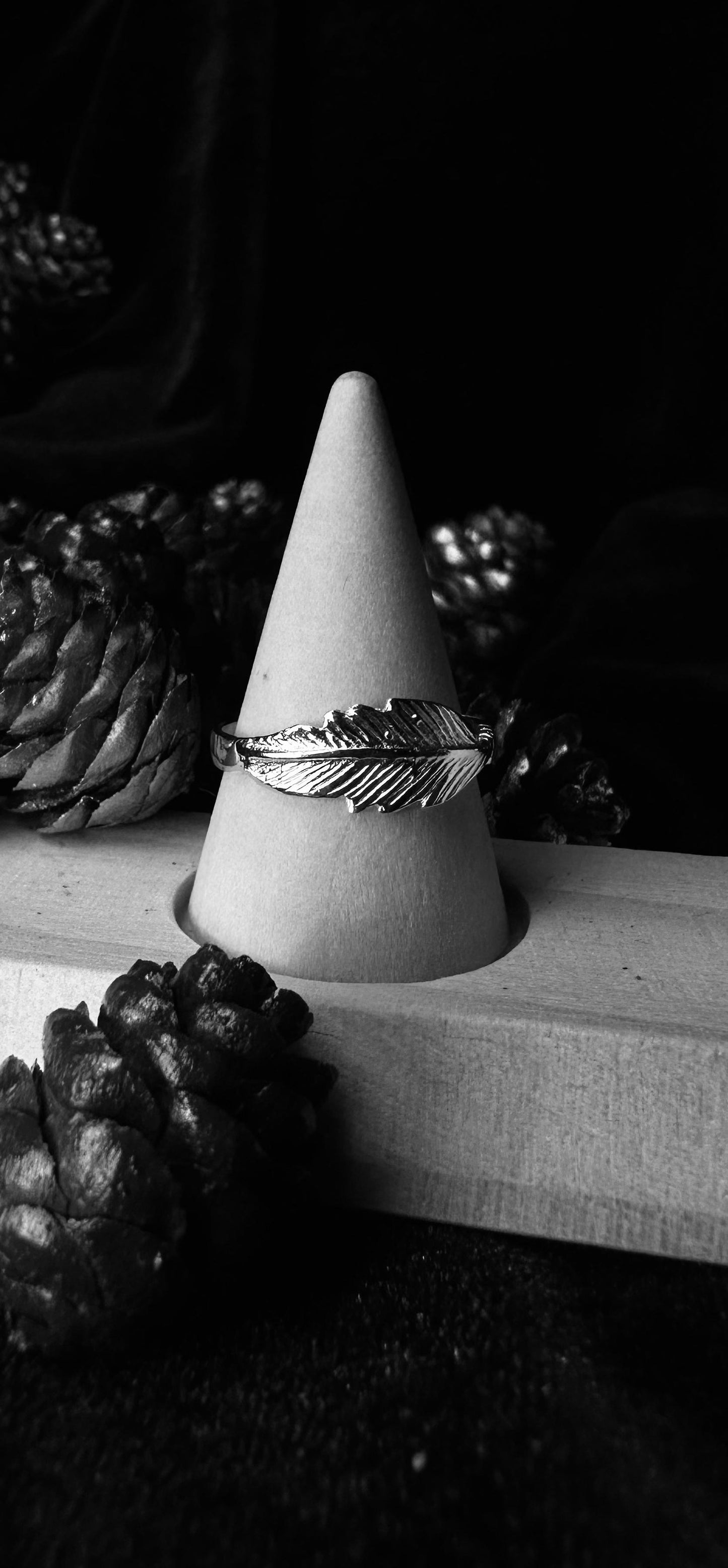 Silver Feather Ring
