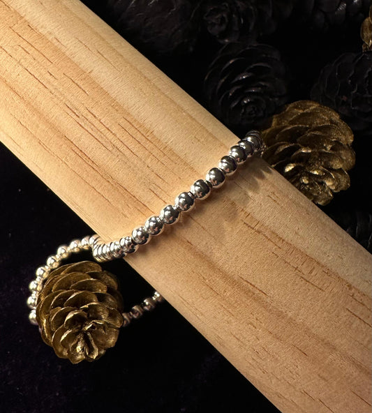 Silver Pearls Bracelet